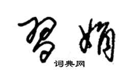 朱錫榮習娟草書個性簽名怎么寫