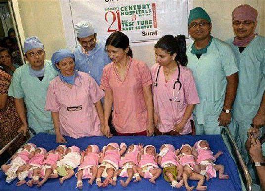 印度一母親在“光棍節”生下11胞胎 你敢相信嗎？