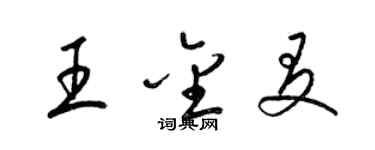 梁錦英王金友草書個性簽名怎么寫