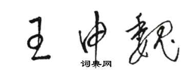 駱恆光王申魏草書個性簽名怎么寫