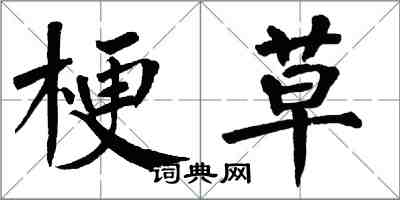 翁闓運梗草楷書怎么寫