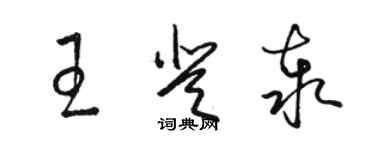 駱恆光王登泰草書個性簽名怎么寫