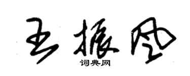 朱錫榮王振風草書個性簽名怎么寫