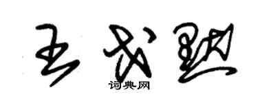 朱錫榮王戈默草書個性簽名怎么寫