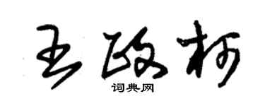 朱錫榮王政柯草書個性簽名怎么寫