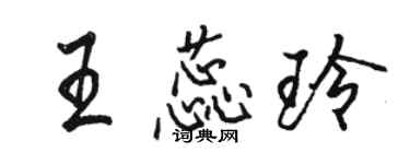 駱恆光王蕊玲行書個性簽名怎么寫