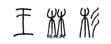 陳墨王林杉篆書個性簽名怎么寫