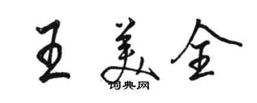 駱恆光王美全行書個性簽名怎么寫