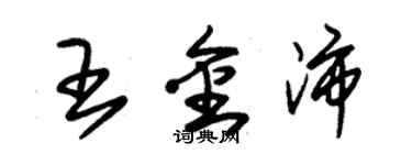 朱錫榮王金沛草書個性簽名怎么寫