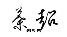 梁錦英葉超草書個性簽名怎么寫