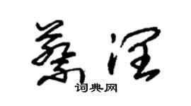 朱錫榮蔡潤草書個性簽名怎么寫