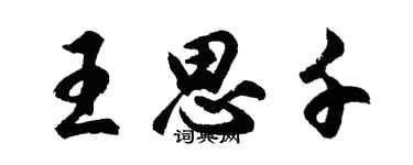 胡問遂王思千行書個性簽名怎么寫