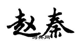 胡問遂趙秦行書個性簽名怎么寫