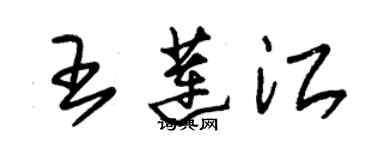 朱錫榮王蓮江草書個性簽名怎么寫