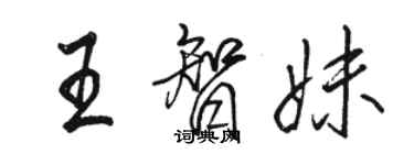 駱恆光王智妹行書個性簽名怎么寫