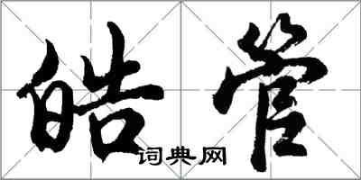 胡問遂皓管行書怎么寫