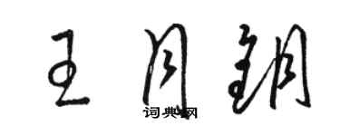 駱恆光王月鑰草書個性簽名怎么寫