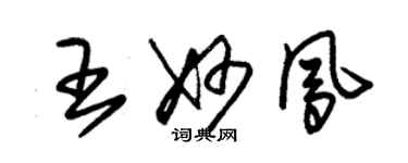 朱錫榮王妙鳳草書個性簽名怎么寫