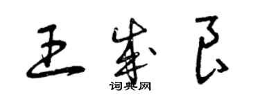 曾慶福王成良草書個性簽名怎么寫