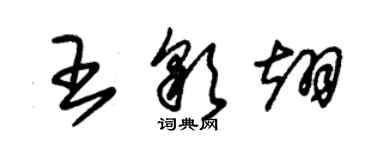 朱錫榮王彩翊草書個性簽名怎么寫