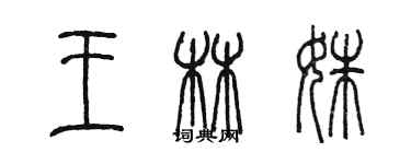 陳墨王林姝篆書個性簽名怎么寫