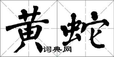 翁闓運黃蛇楷書怎么寫