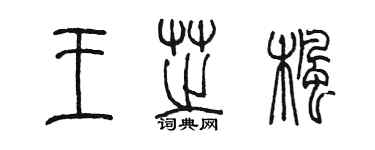 陳墨王芝楓篆書個性簽名怎么寫