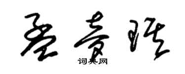 朱錫榮孟夢琪草書個性簽名怎么寫