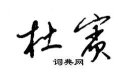 梁錦英杜賓草書個性簽名怎么寫