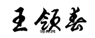 胡問遂王領春行書個性簽名怎么寫