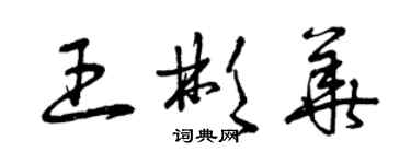 曾慶福王彬華草書個性簽名怎么寫