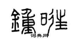 曾慶福鍾旺篆書個性簽名怎么寫