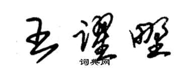 朱錫榮王躍野草書個性簽名怎么寫