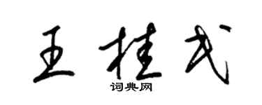 梁錦英王桂民草書個性簽名怎么寫