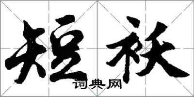 胡問遂短襖行書怎么寫