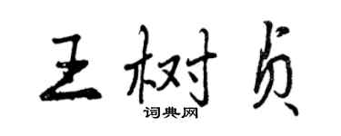 曾慶福王樹貞行書個性簽名怎么寫