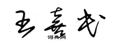 朱錫榮王喜民草書個性簽名怎么寫