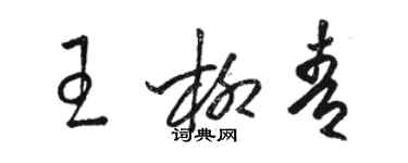 駱恆光王柳青草書個性簽名怎么寫