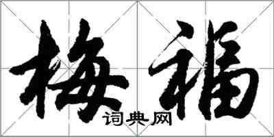 胡問遂梅福行書怎么寫