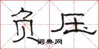 駱恆光負壓隸書怎么寫