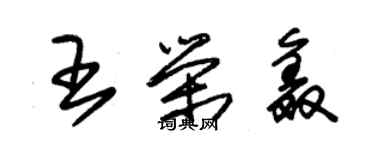 朱錫榮王榮鑫草書個性簽名怎么寫