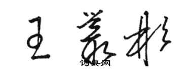 駱恆光王叢彬草書個性簽名怎么寫