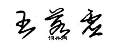 朱錫榮王若虛草書個性簽名怎么寫