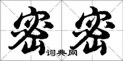 胡問遂密密行書怎么寫