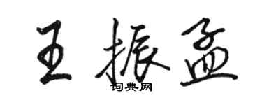 駱恆光王振孟行書個性簽名怎么寫