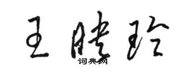 駱恆光王映玲草書個性簽名怎么寫