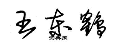 朱錫榮王東鶴草書個性簽名怎么寫