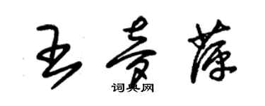 朱錫榮王夢萍草書個性簽名怎么寫