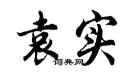 胡問遂袁實行書個性簽名怎么寫