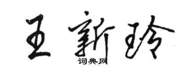 駱恆光王新玲行書個性簽名怎么寫